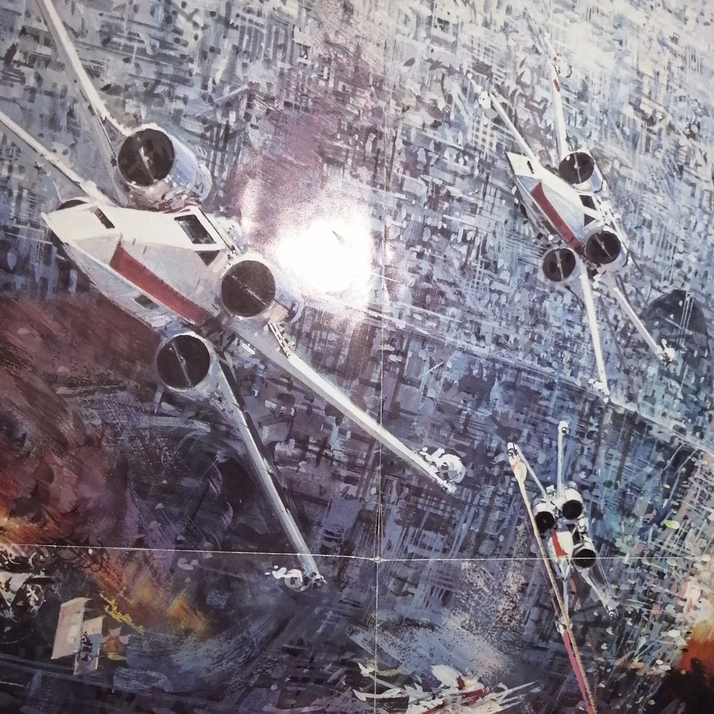 1977 Original Star Wars movie 20th Century Fox Galactic Battle Poster - Picture 9 of 13